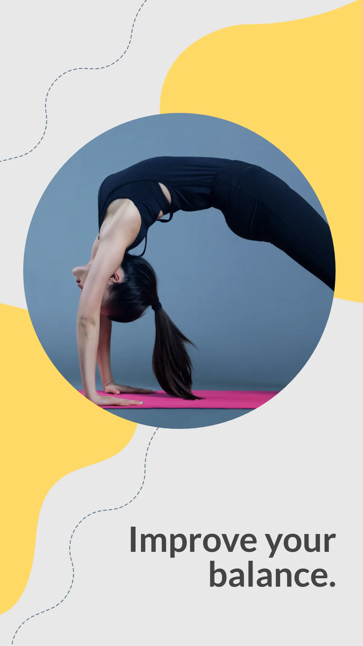 Free Yoga Classes Whatsapp Story Template to Edit Online