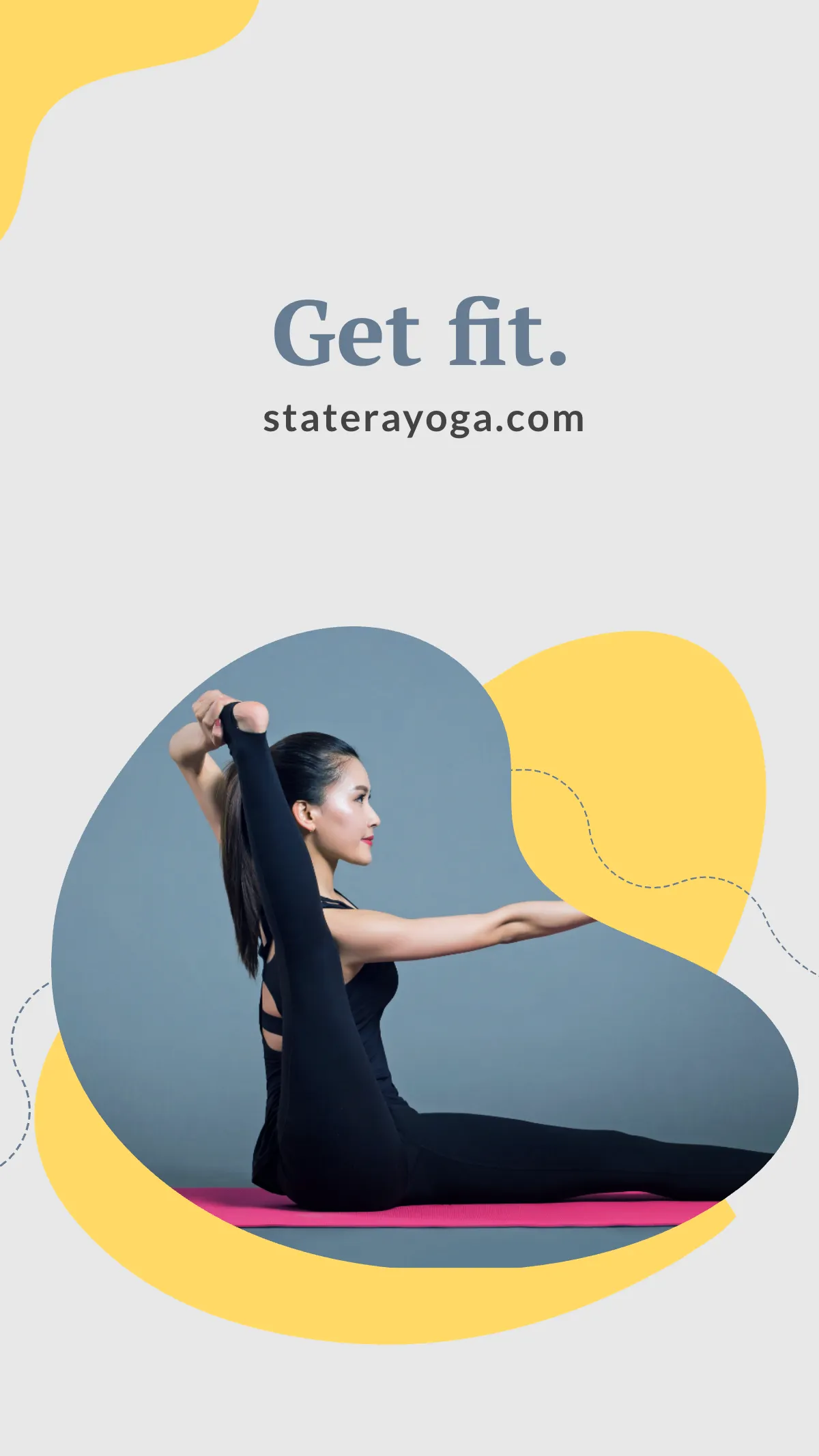 Free Yoga Classes Whatsapp Story Template to Edit Online