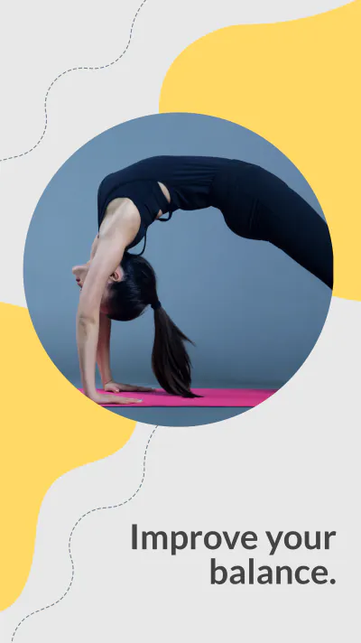 Free Yoga Classes Whatsapp Story Template to Edit Online