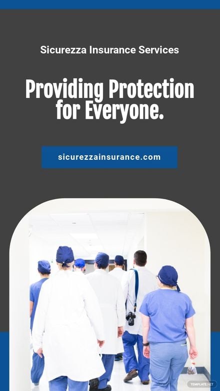 Free Insurance Services Whatsapp Story Template