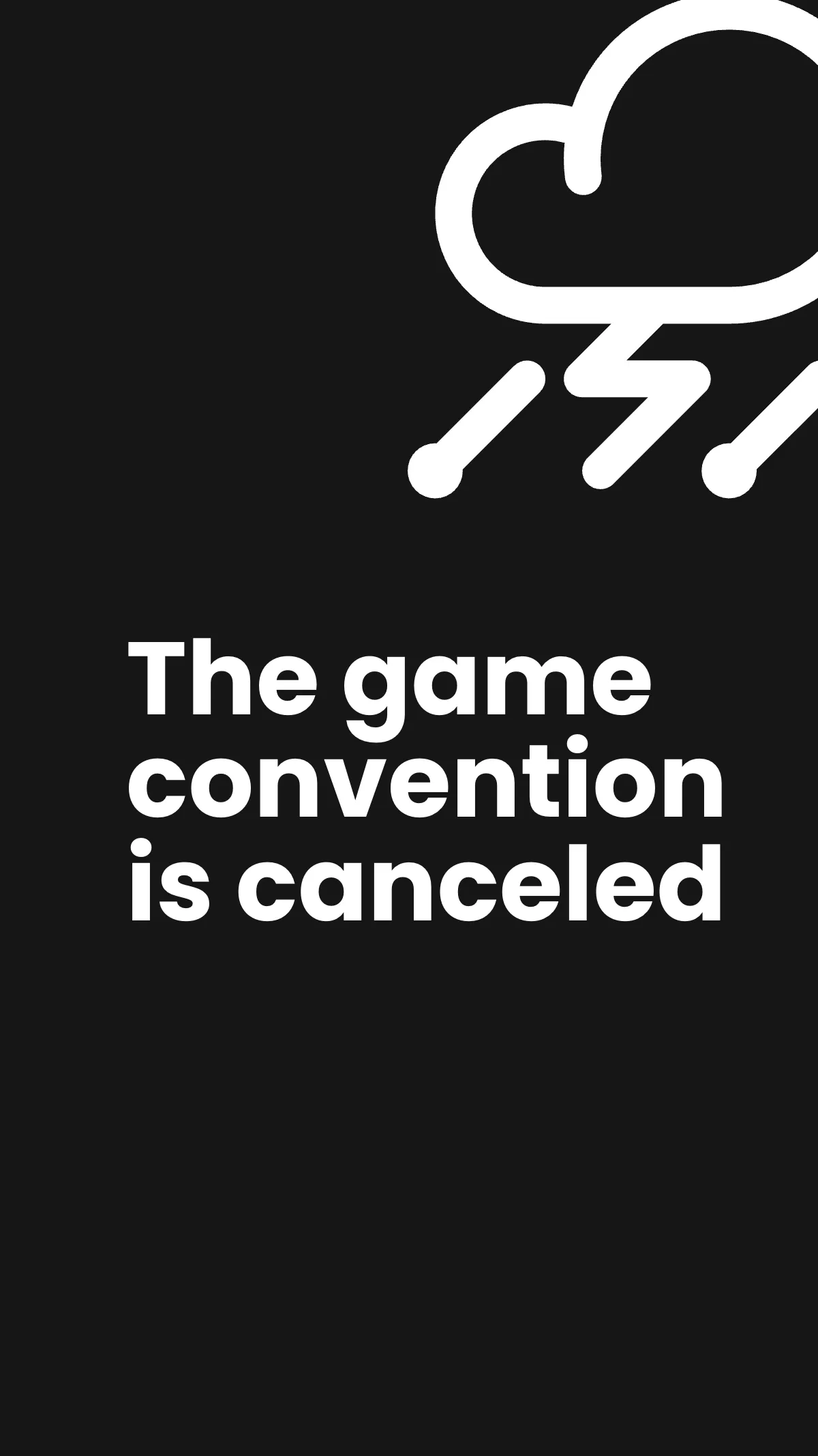 Free Event Cancellation Whatsapp Story Template to Edit Online