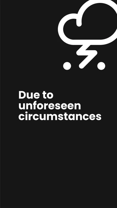 Free Event Cancellation Whatsapp Story Template to Edit Online