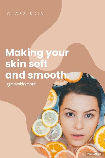 Free Skincare Pinterest Pin Template