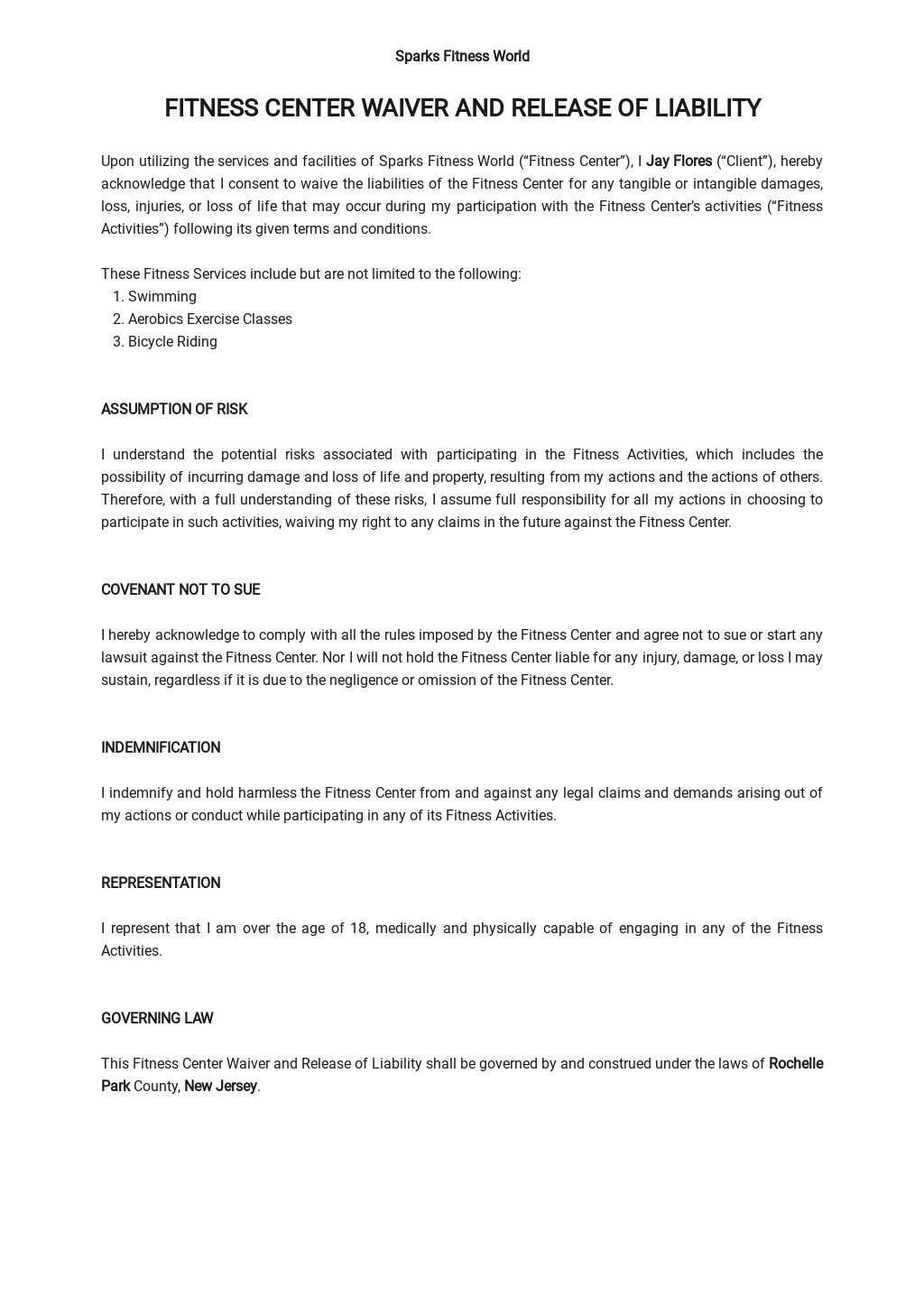 Waiver And Release Agreement Template Google Docs, Word