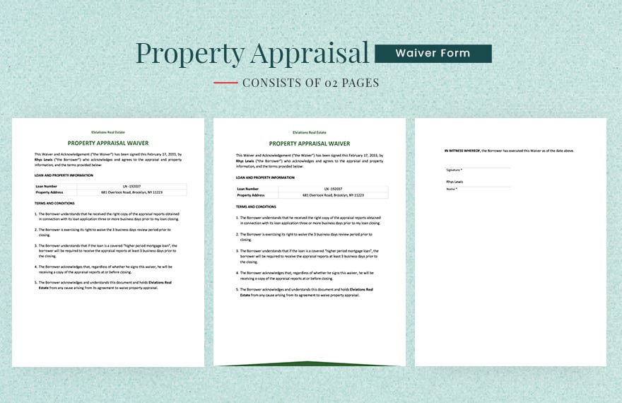 property-appraisal-waiver-form