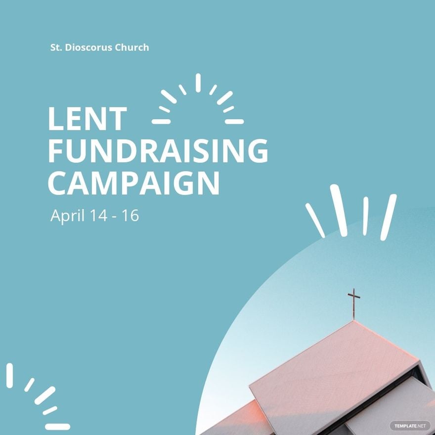 Church Fundraiser Instagram Post Template