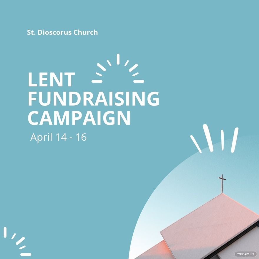 Church Fundraiser Linkedin Post Template