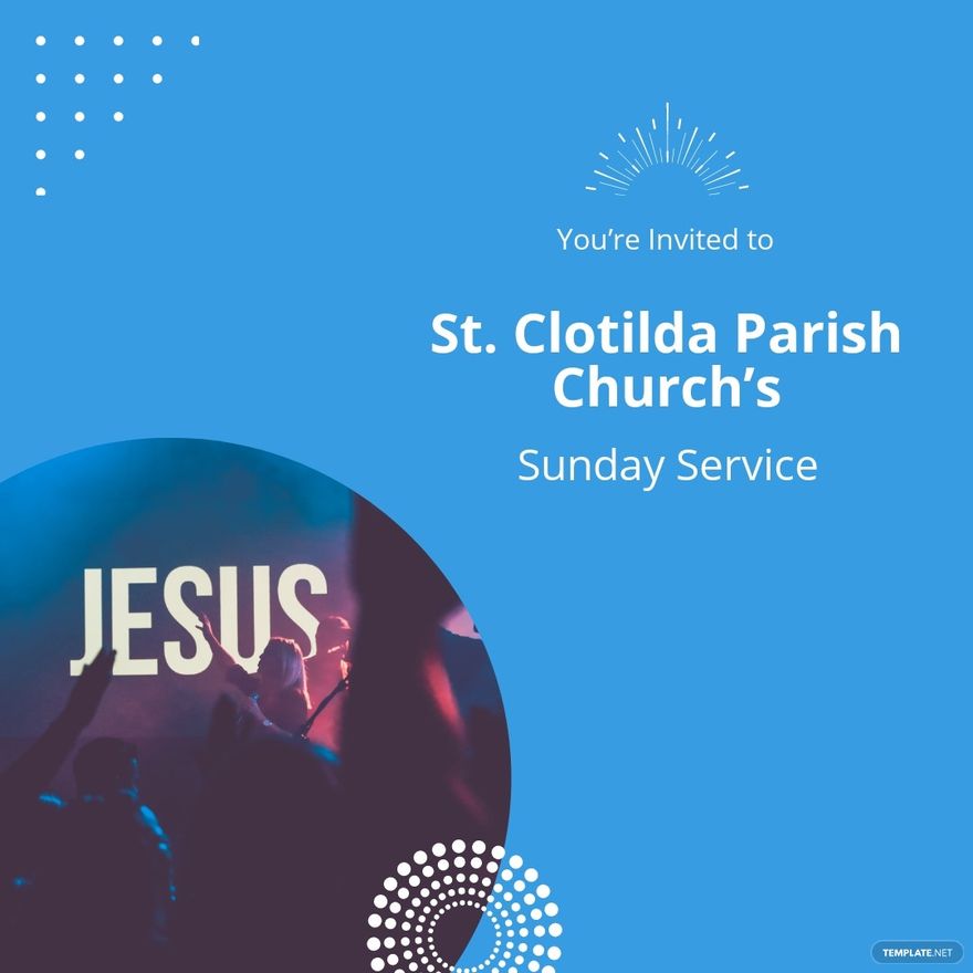 Church Sunday Service Instagram Post Template