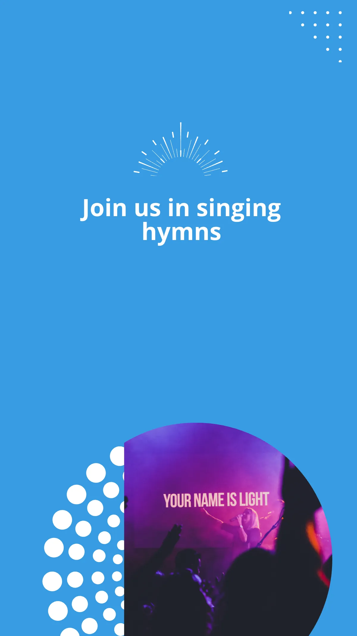 Free Church Sunday Service Instagram Story Template to Edit Online