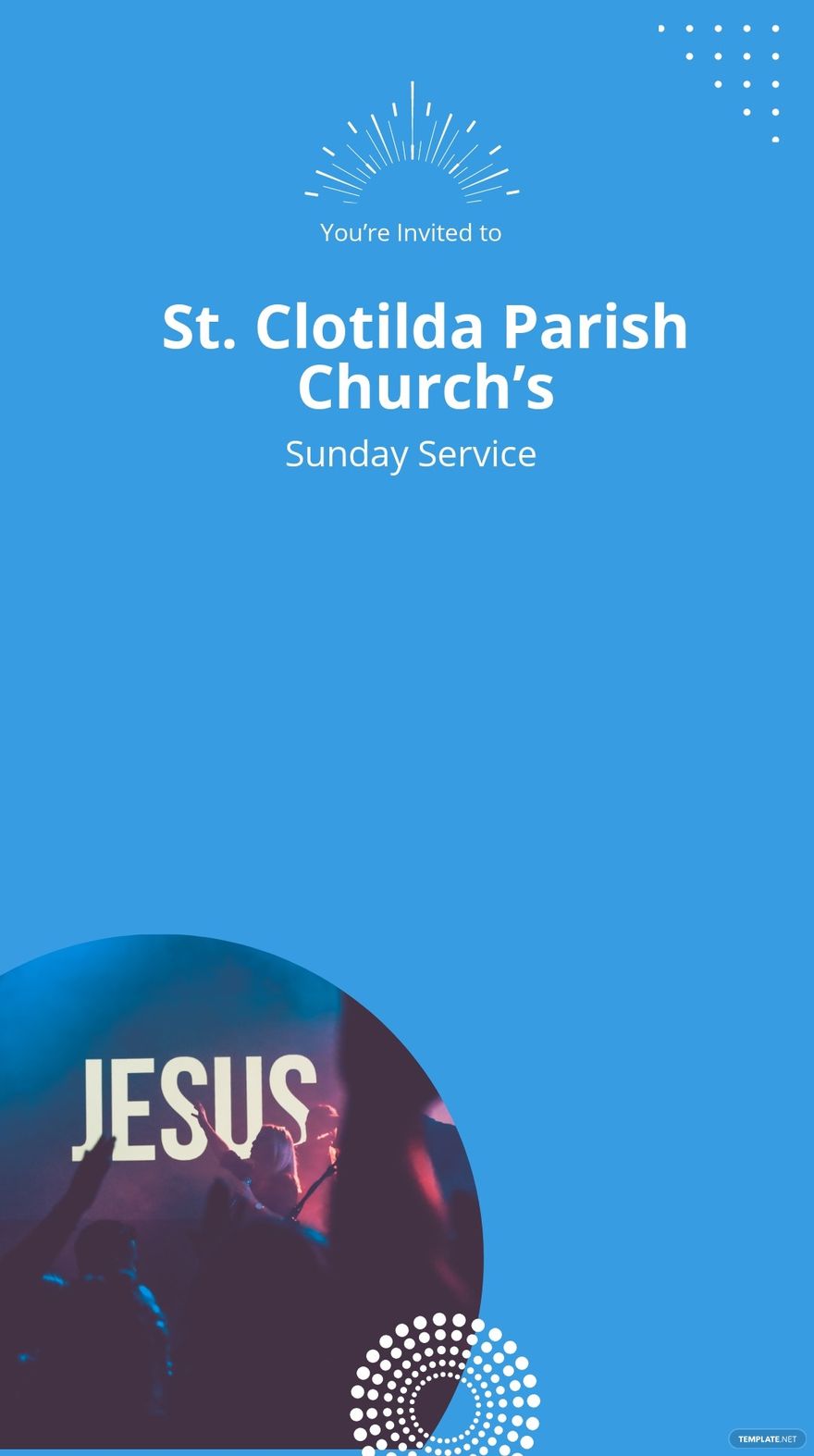 Church Sunday Service Instagram Story Template