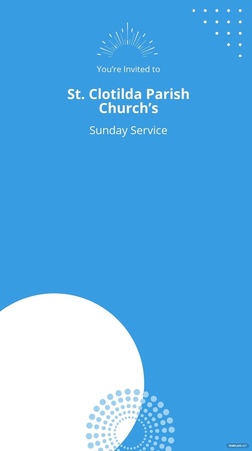 Free Church Sunday Service Snapchat Geofilter Template