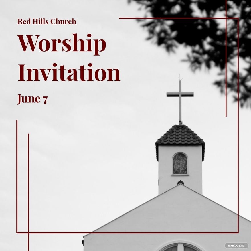 Church Invitation Instagram Post Template