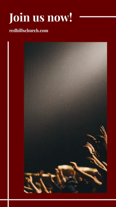 Free Church Invitation Instagram Story Template to Edit Online