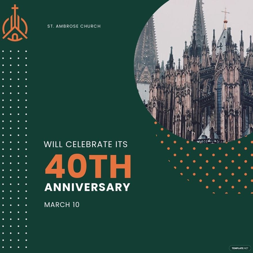 Church Anniversary Linkedin Post