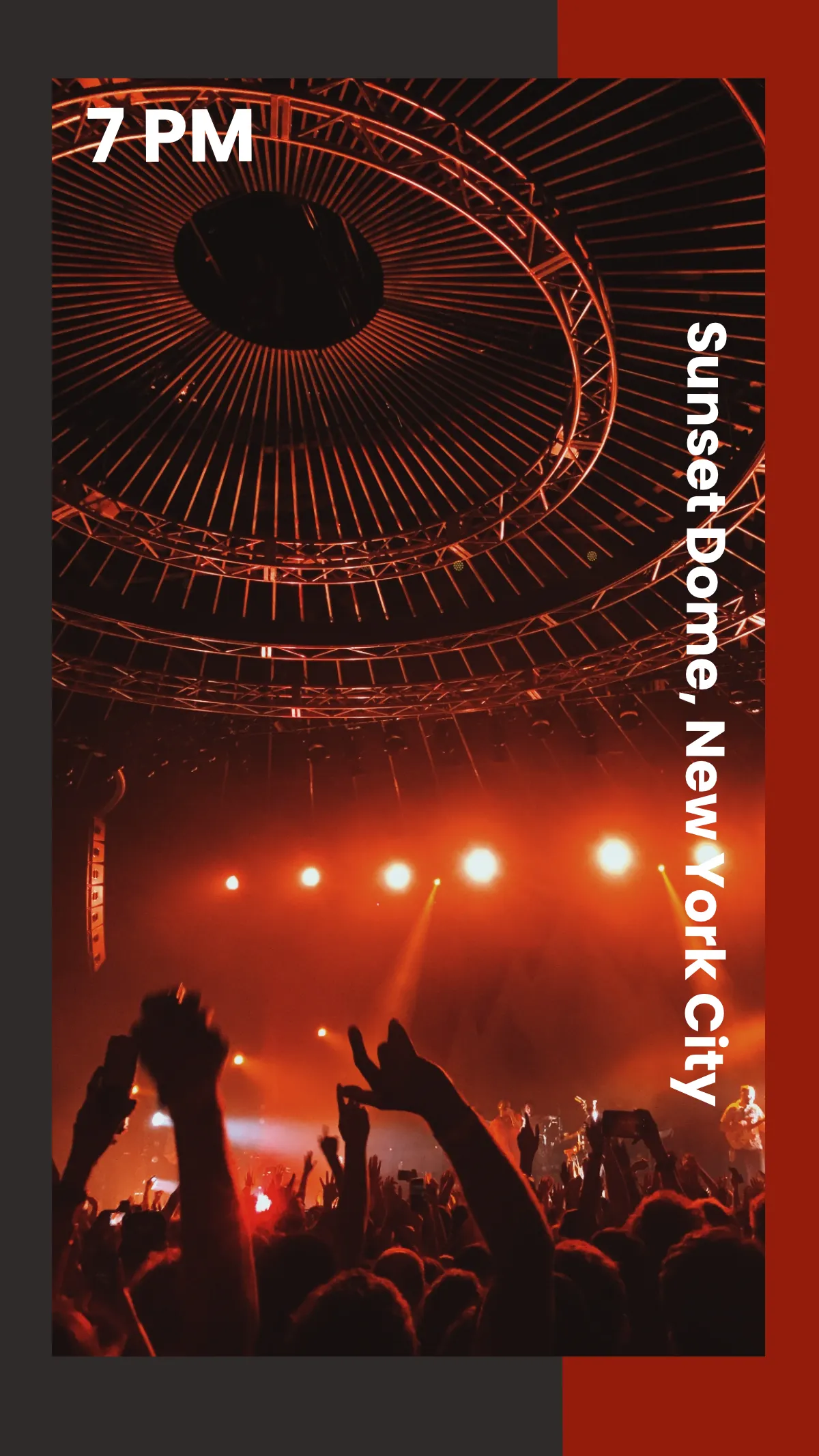 Free Live Concert Instagram Story Template to Edit Online