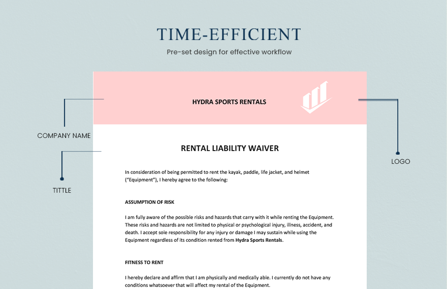 Rental Liability Waiver Template
