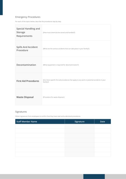 Free Laboratory Standard Operating Procedure Template 73 Free Laboratory Standard Operating Procedure Template 1