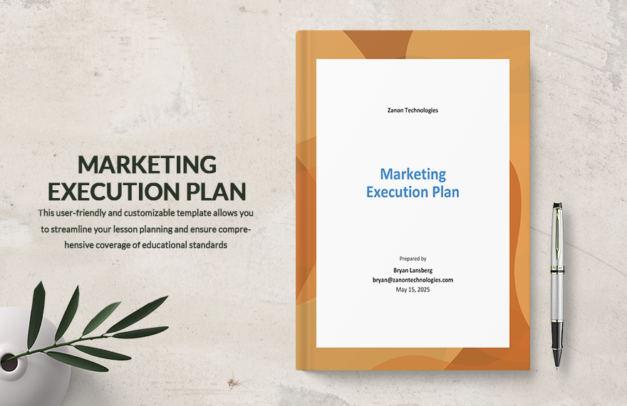 Marketing Execution Plan Template