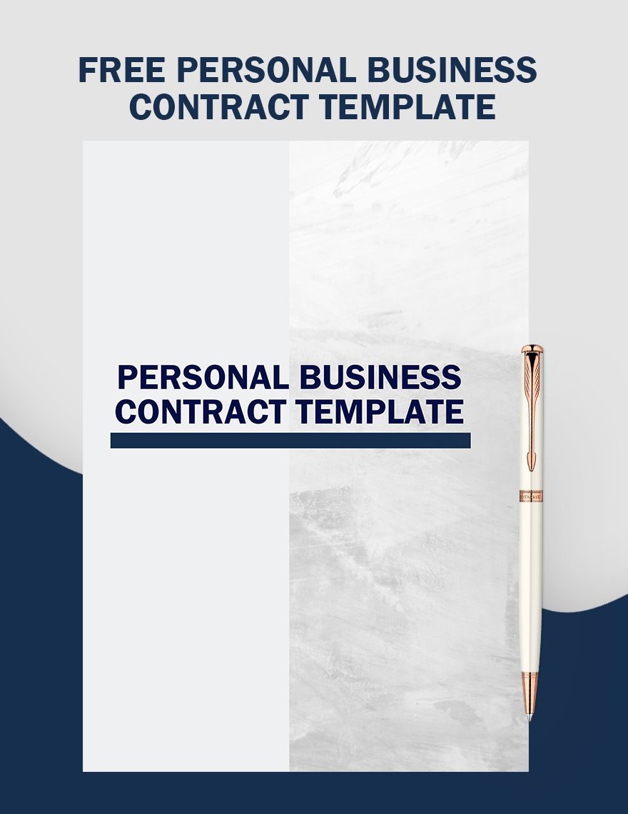 Personal Business Contract Template