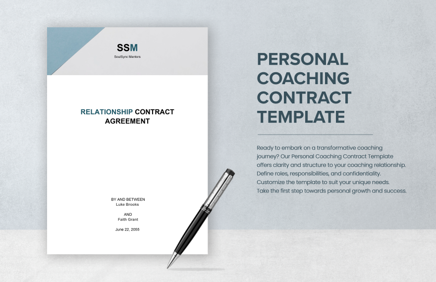 Personal Coaching Contract Template