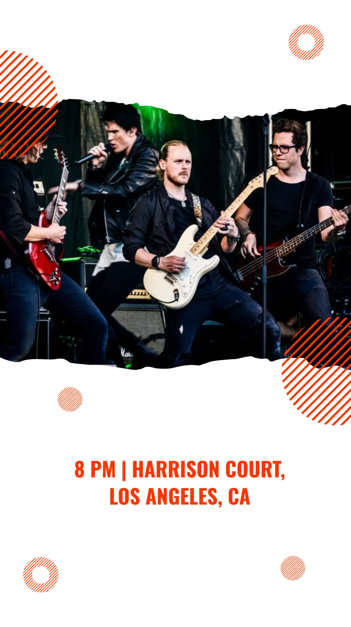 Free Concert Announcement Instagram Story Template to Edit Online