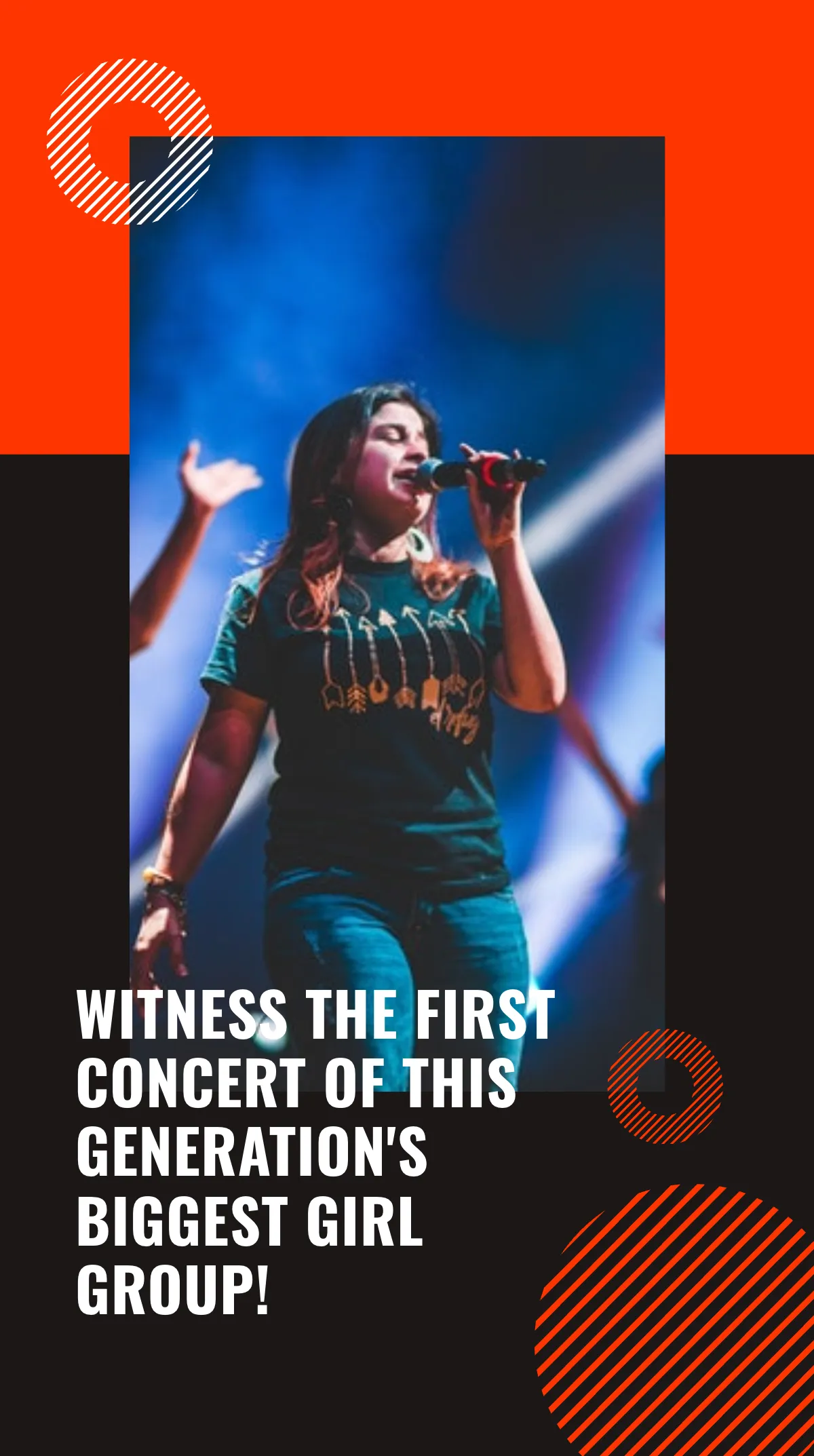 Free Concert Announcement Instagram Story Template to Edit Online
