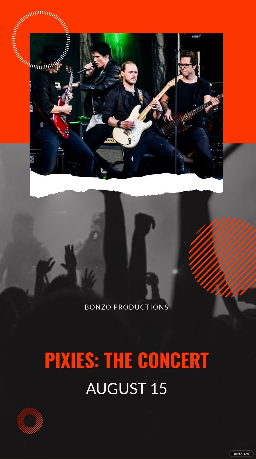 Free Concert Announcement Instagram Story Template