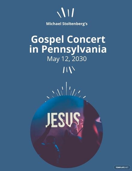 Free Gospel Concert Flyer Template