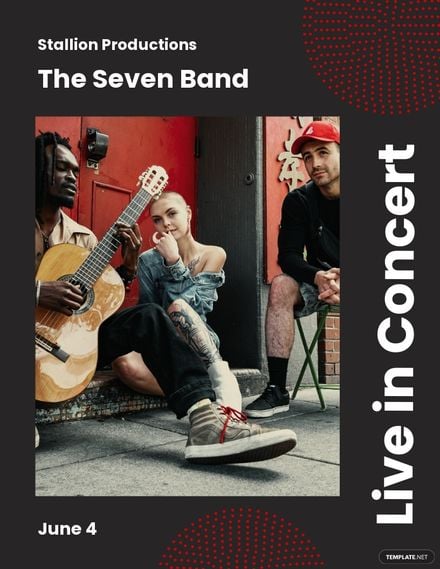 Free Band Concert Flyer Template