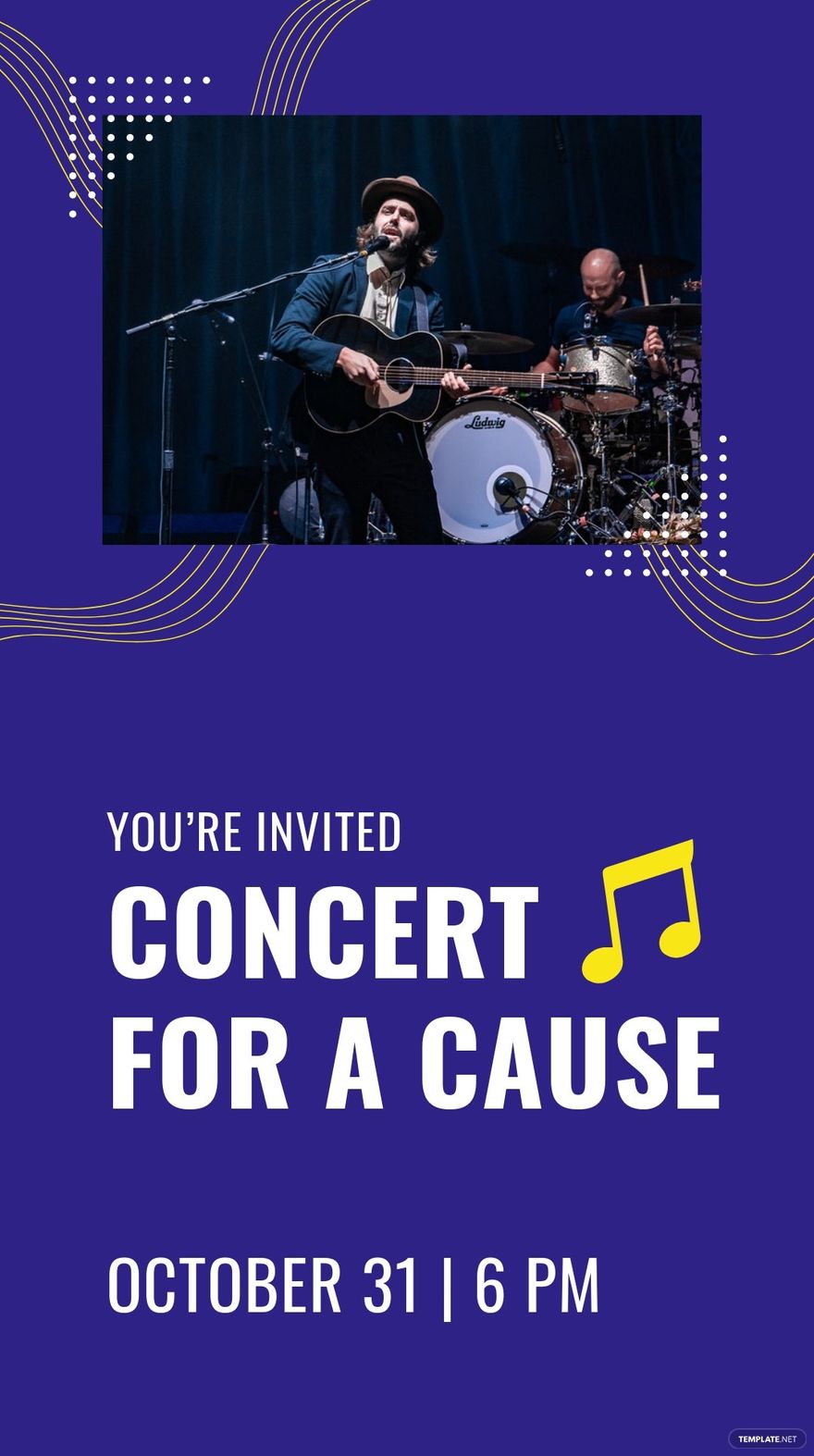 Free Concert Invitation Instagram Story Template