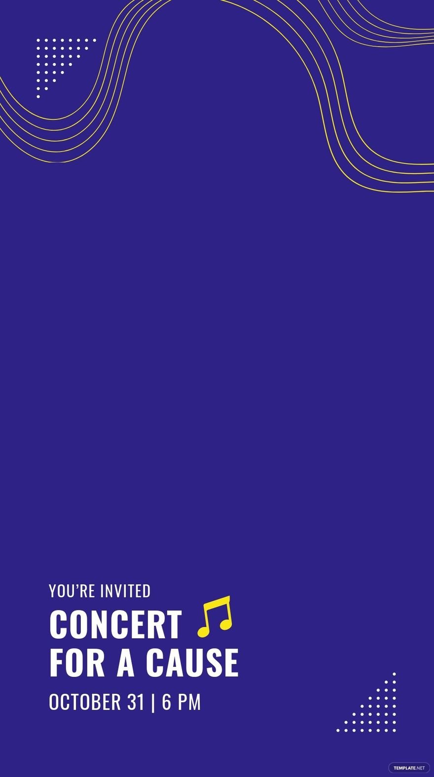 Free Concert Invitation Snapchat Geofilter Template