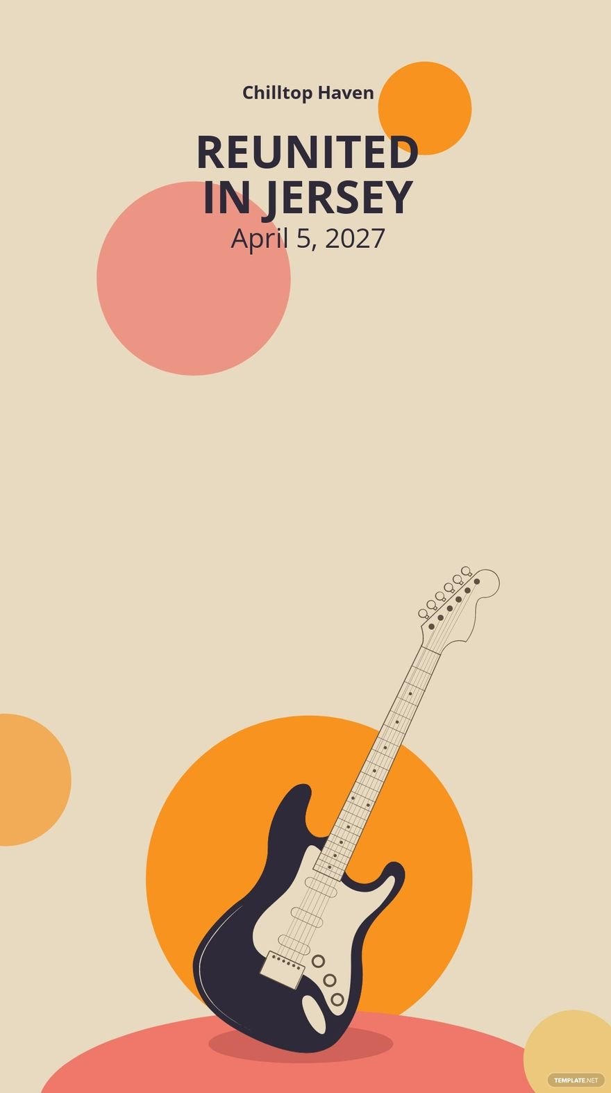 Vintage Concert Snapchat Geofilter Template