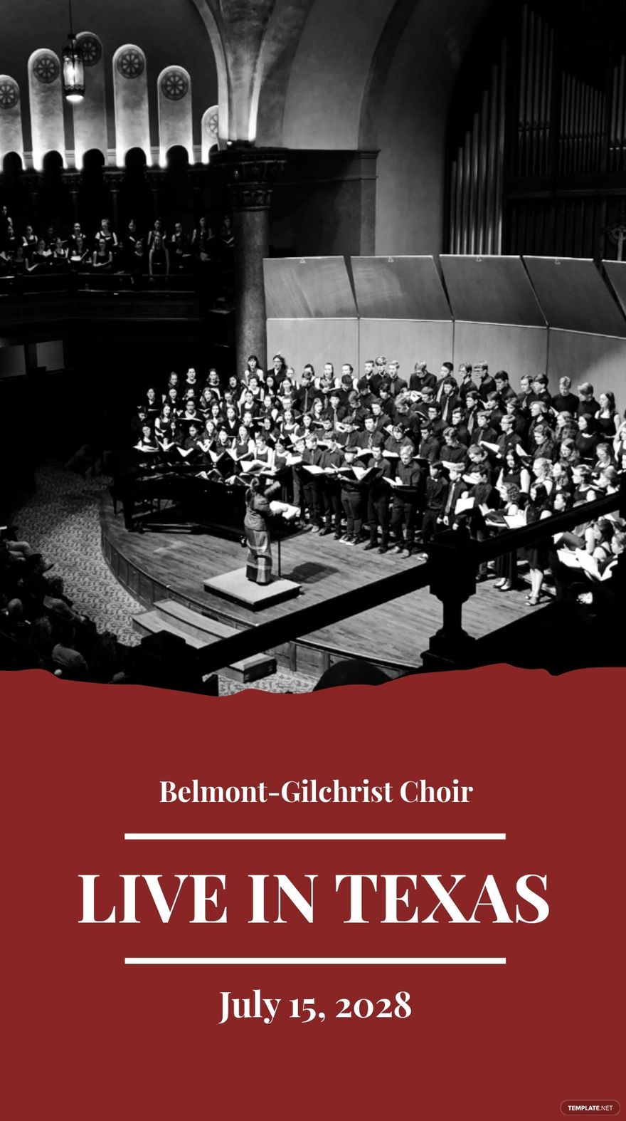 Choir Concert Whatsapp Post Template