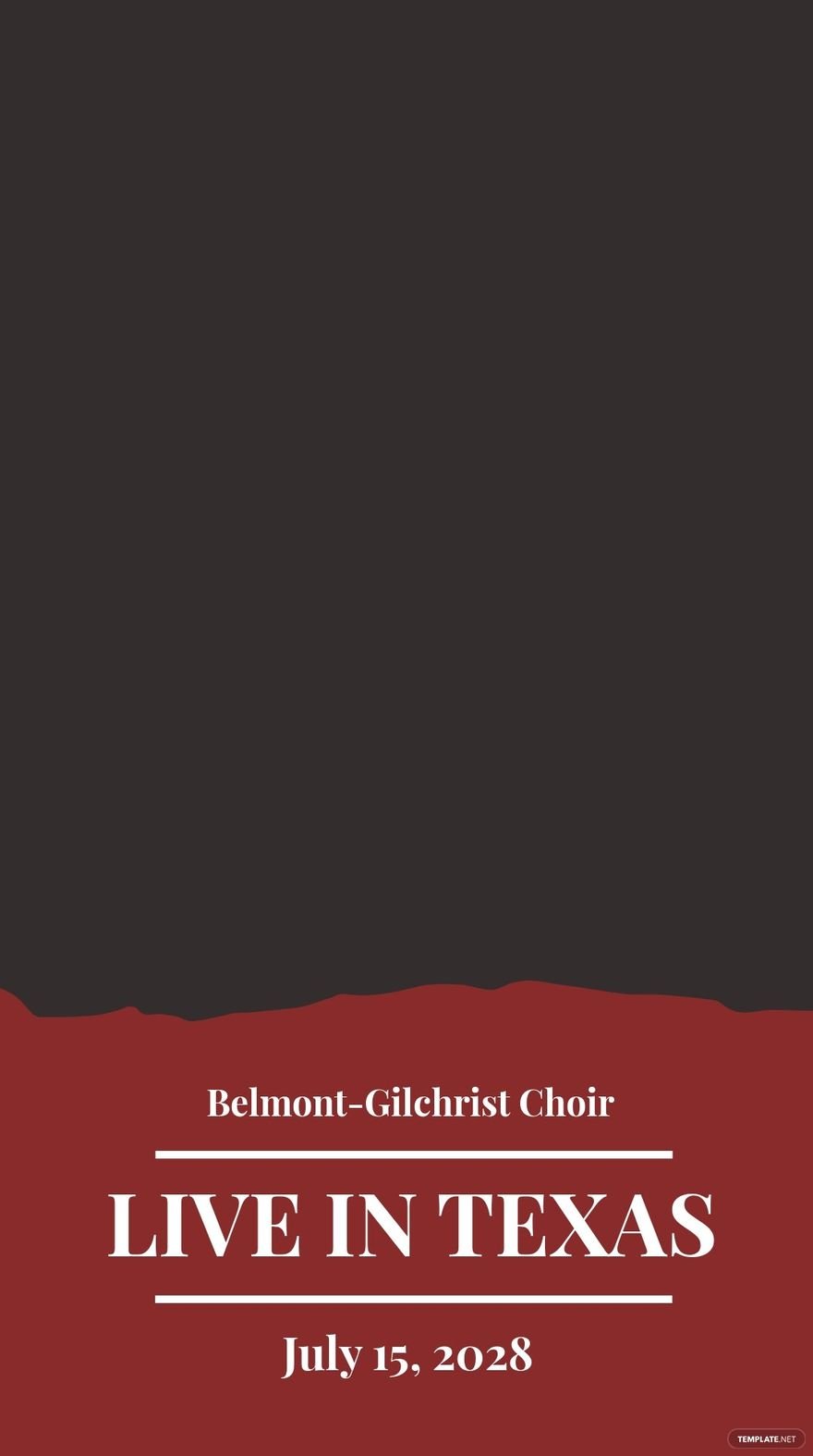 Free Choir Concert Snapchat Geofilter Template