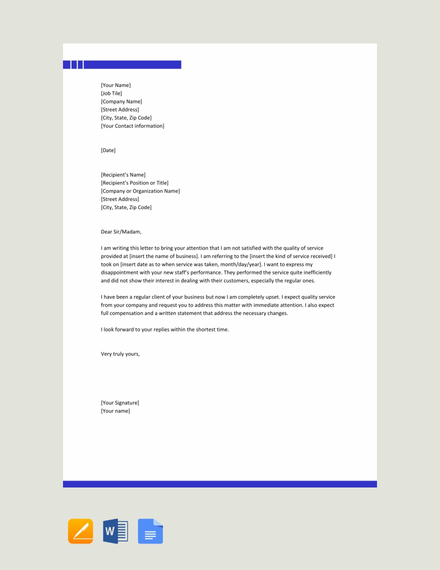 FREE Claim Letter For Damaged Goods Template - Word | Google Docs ...