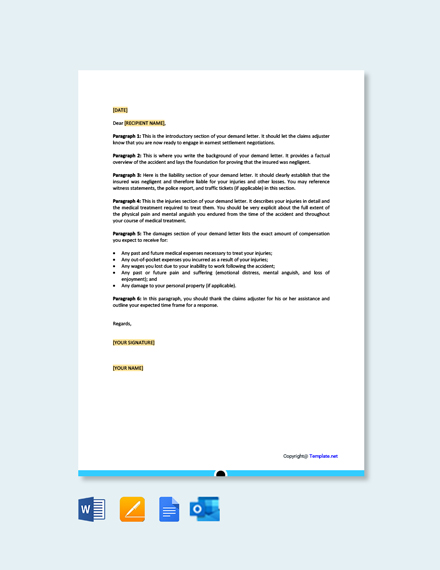 Response To Demand Letter From Attorney Template Google Docs Word 