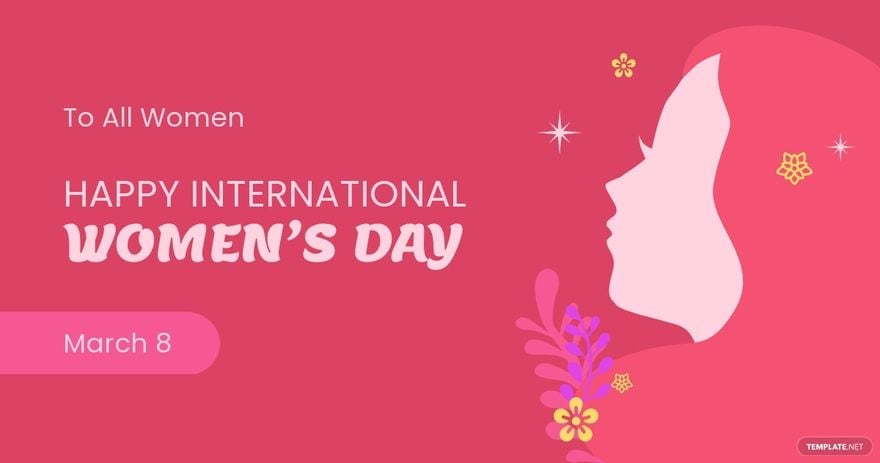 Free Happy International women's day Facebook Post Template