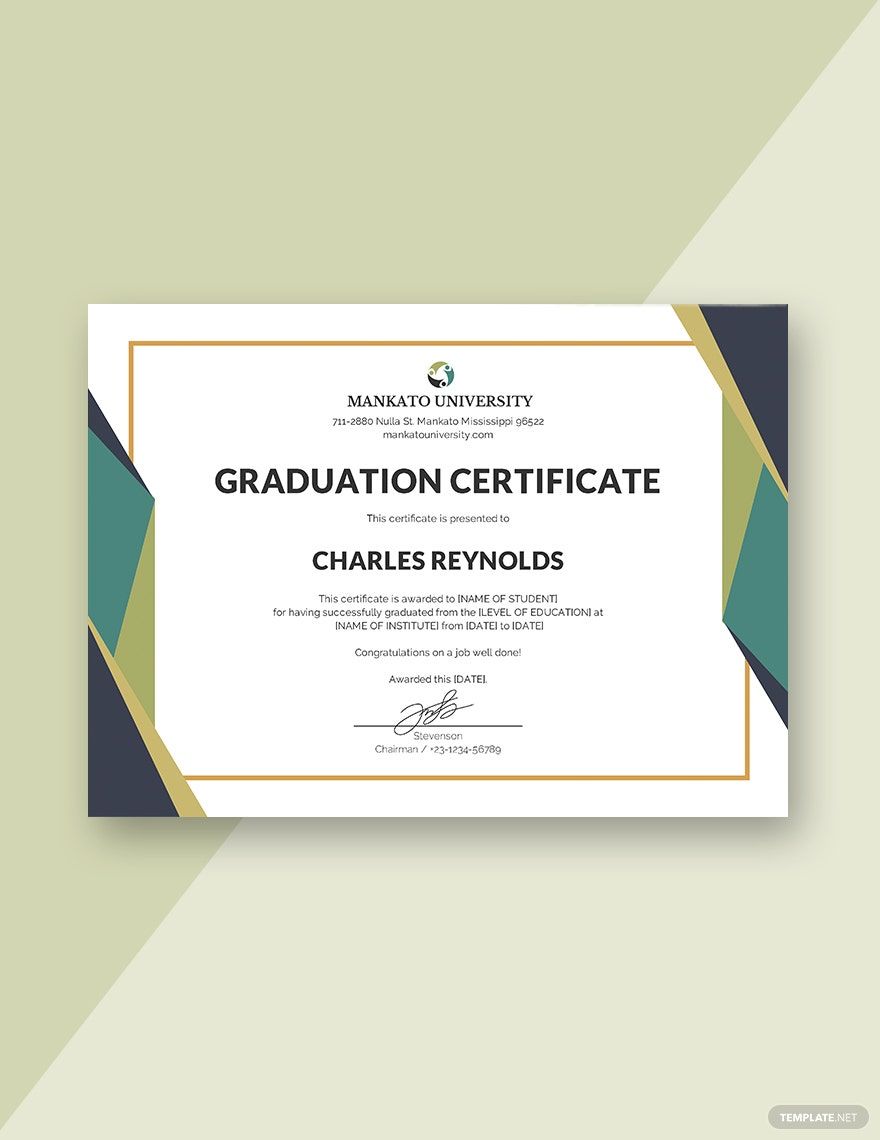 Graduation Scholarship Certificate Template Word Template net