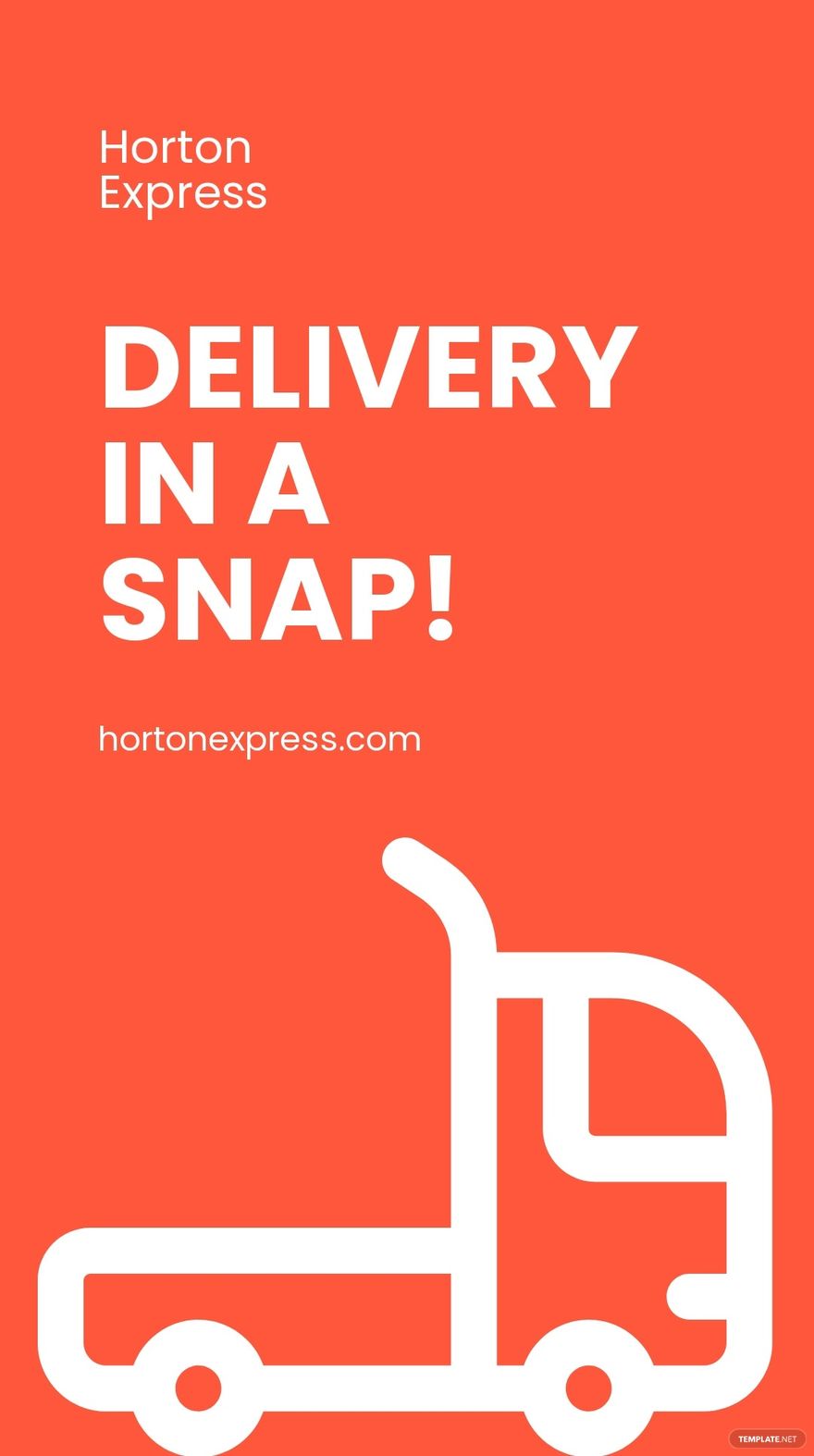 Delivery Service Whatsapp Post Template