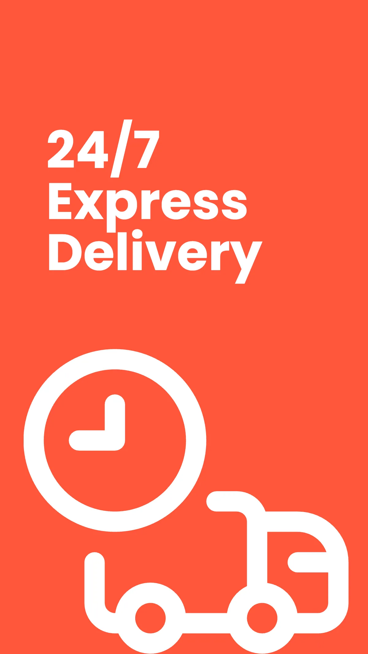 Free Delivery Service Instagram Story Template to Edit Online