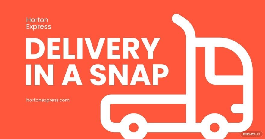 Free Delivery Service Facebook Post Template