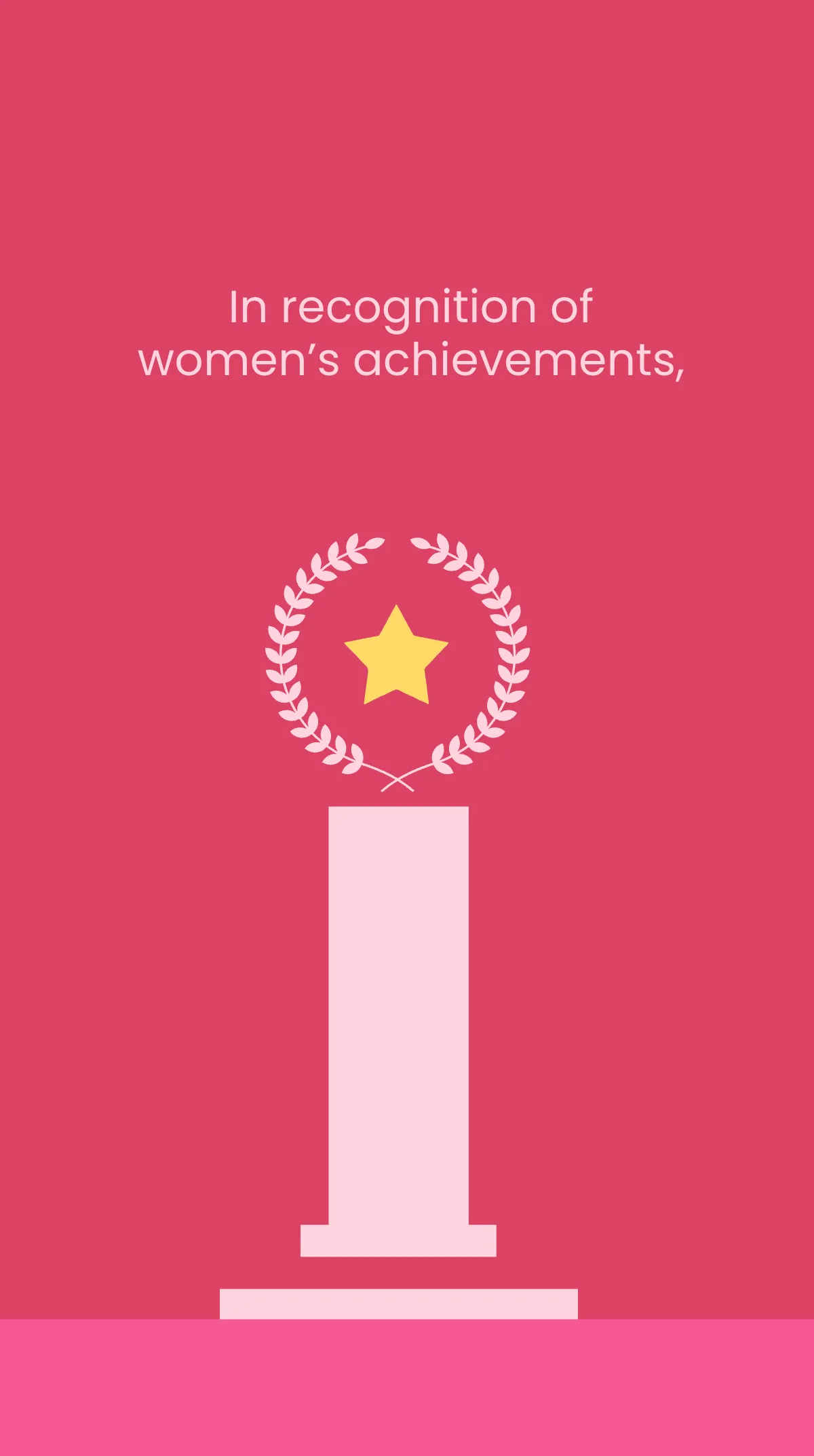 Free Happy International women's day Instagram Story Template to Edit Online