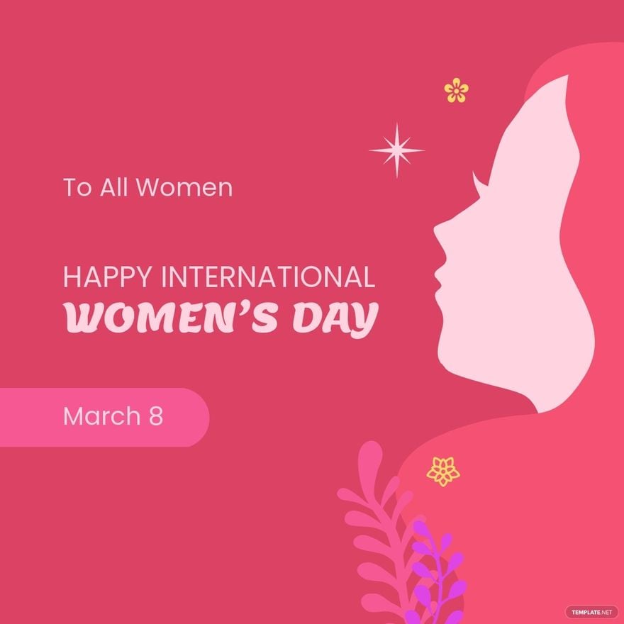 Happy International women's day Linkedin Post Template