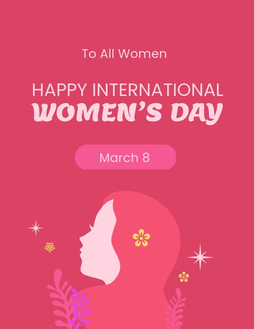 Happy International women's day Flyer Template