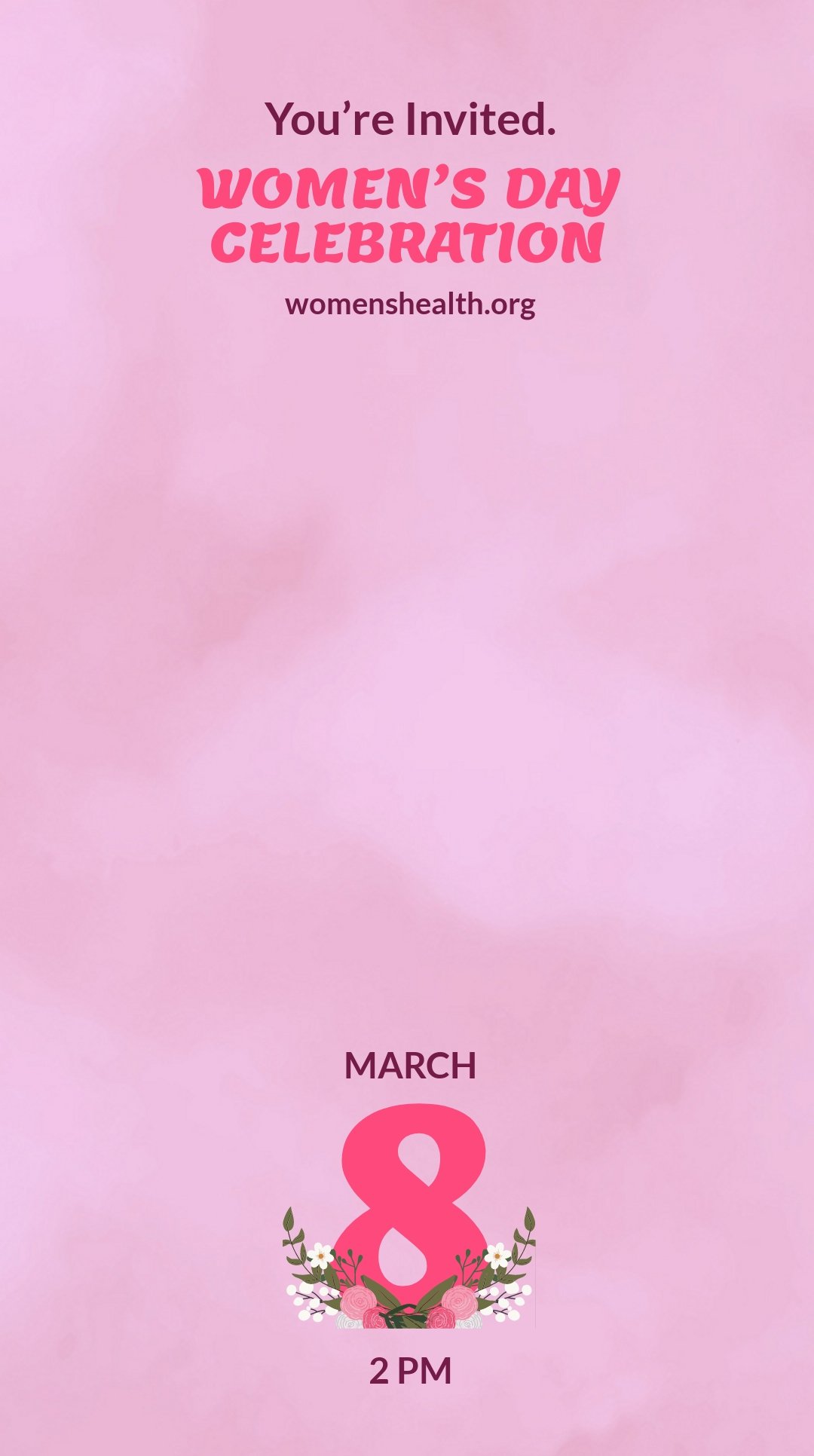 Women's Day Event Snapchat Geofilter Template