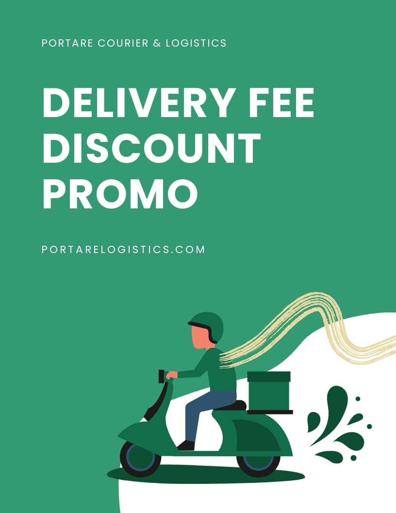Delivery Promo Flyer Template