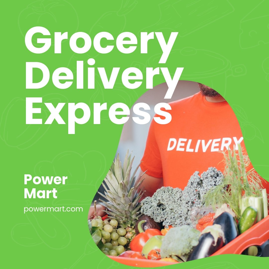 Grocery Delivery Instagram Post Template