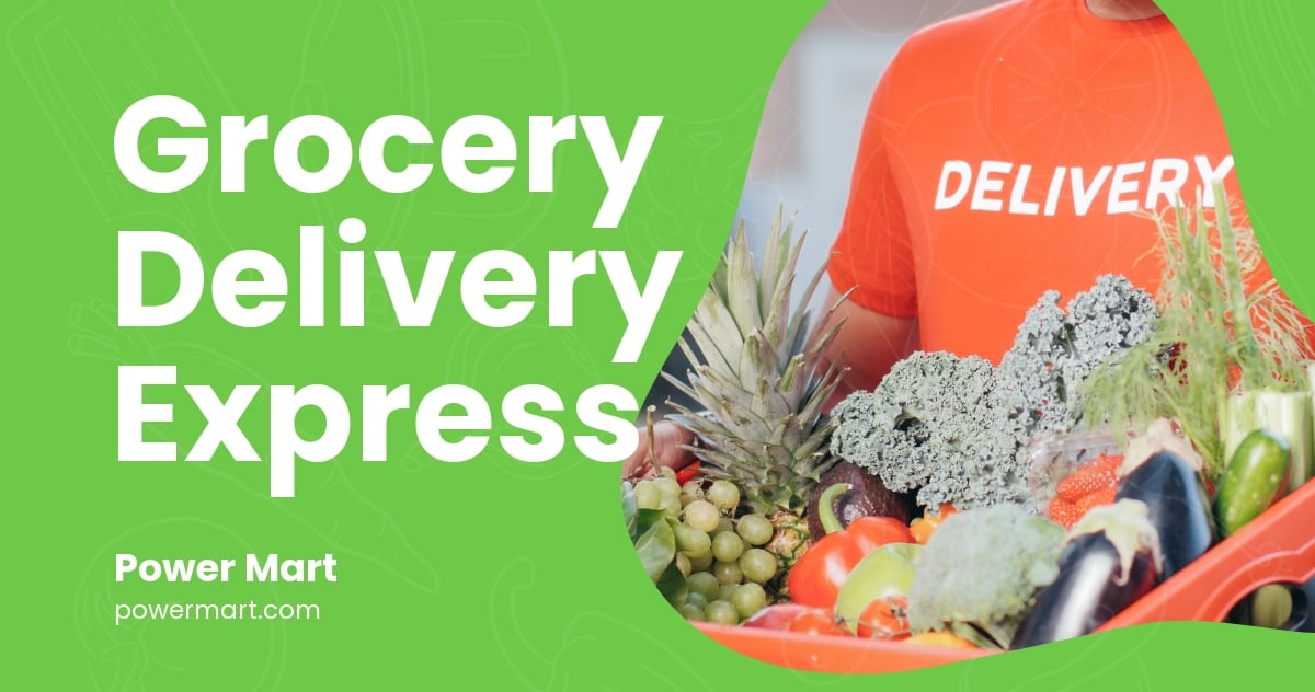 Grocery Delivery Facebook Post