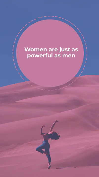 Free Women's Day Quote Instagram Story Template to Edit Online