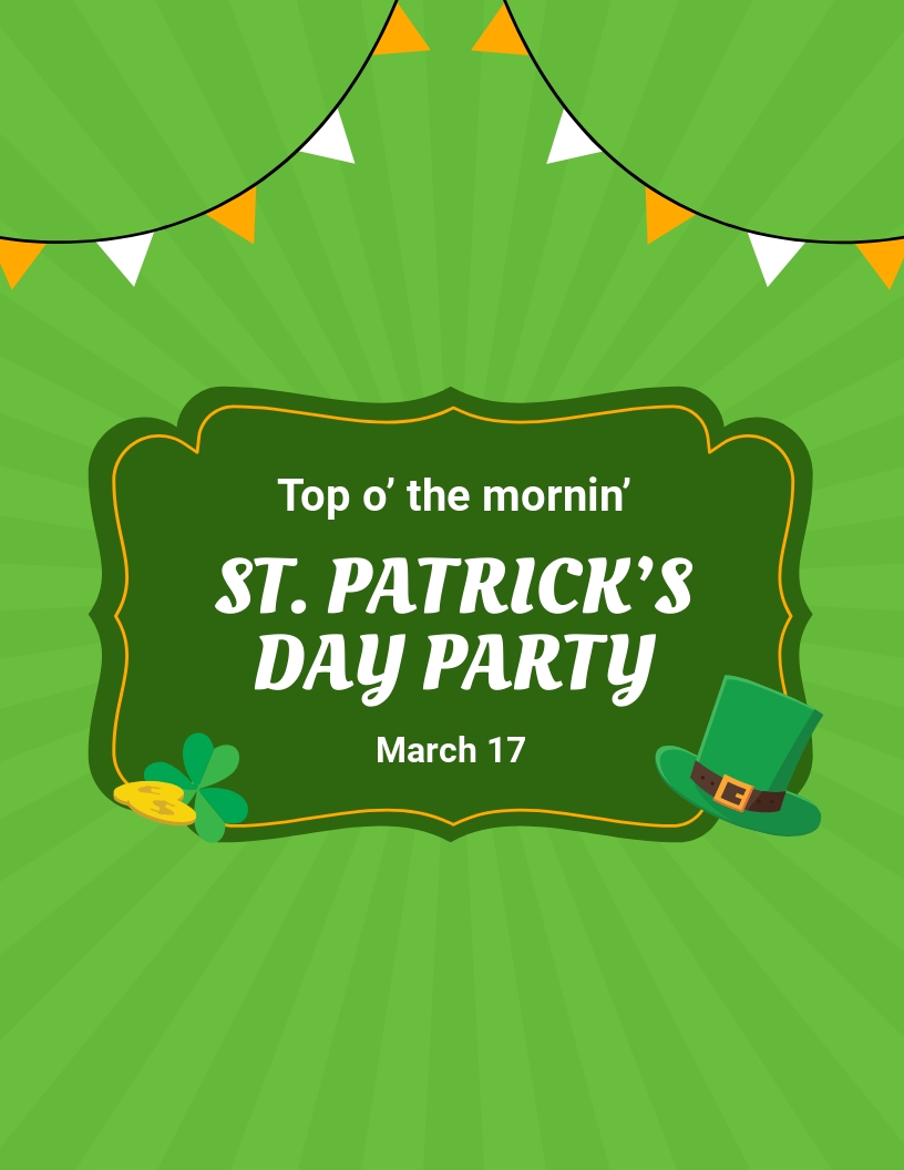 Free St Patricks Day Party Flyer Template Download In Word Google Docs Apple Pages